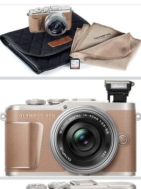 Olympus Pen E-PL10 Brown Camera